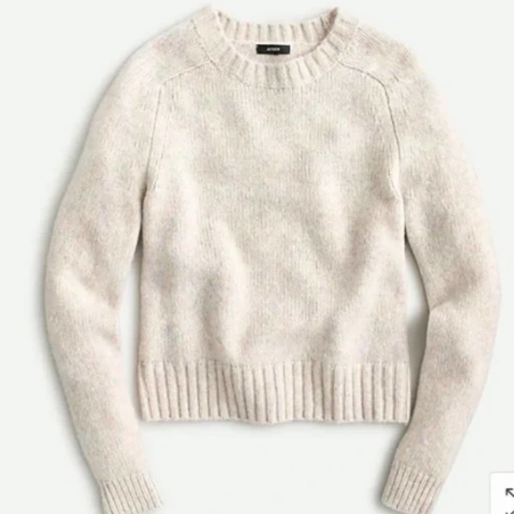 J. Crew Alpaca Merino Wool Blend Crew Neck Sweater